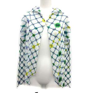 カーディガン ハイネック 長袖 総柄 元素記号