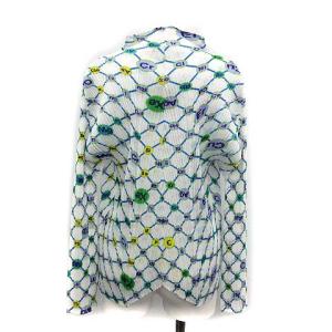 PLEATS PLEASE ISSEY MIYAKE カーディガン ハイネック 長袖 総柄 元素記号
