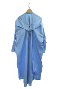 ENFOLD 20SS long sleeve pointed bib shirt dress 青