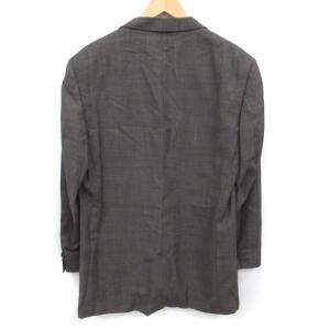 VERSACE V2 テーラードジャケット シングル 2B ノーベント ウール 52 XL グレー