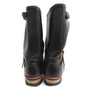 RED WING 18年製 エンジニアブーツ  クロンダイク 羽根タグ 茶芯 レザー 7.5D 25.5cm ブラック