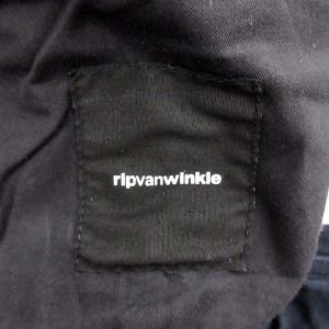 RIPVANWINKLE コードパラシュートパンツ CORD PARACHUTE PT カーゴ 4 M 黒 ブラック RSS-031