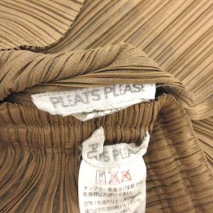 PLEATS PLEASE ISSEY MIYAKE セットアップ 上下 総柄 プリーツ カットソー ノースリーブ スカート ロング 黒 ベージュ