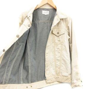 lucien pellat finet デニムジャケット デストロイ加工 S ベージュ