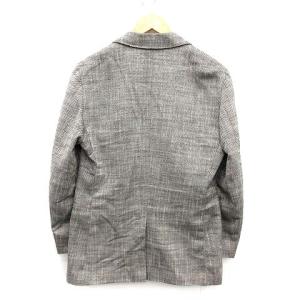 TOMORROWLAND PLIGRIM 20SS ゼニア コットンシルクリネンツイード 2Bテーラードジャケット TESSITURA 48 L グレー