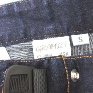 GRAMiCCi Mt.Design 3776 18SS S デニムパンツ ジーンズ ナローストレッチ クライミング 紺 ネイビー