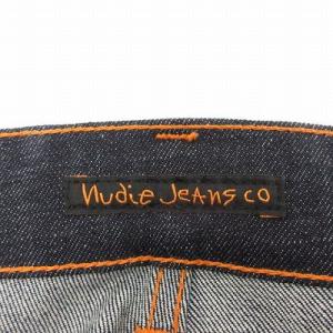 Nudie Jeans THIN FINN スキニー デニムパンツ ジーンズ テーパード  イタリア製 W31 L32 M 紺 ネイビー