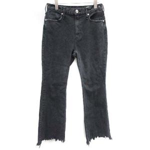 ジェシカ THE JESSICA  ハイライズフレアパンツ デニムパンツ ジーンズ ダメージ加工 カットオフ W25 XS