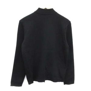 EMPORIO ARMANI ジャケット ニット ブルゾン ジップアップ メッシュ イタリア製 50 L 黒 ブラック V1R910V1501