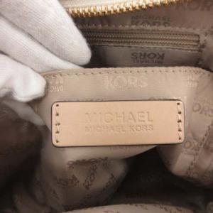 MICHAEL Michael Kors ハンドバッグ ショルダーバッグ 2way MKロゴ レザー 白 ホワイト ベージュ