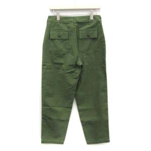 Shinzone 18AW ベイカーパンツ ハイウエスト コットン 38 M カーキ 緑 グリーン
