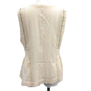 ISABEL MARANT ETOILE カットソー ノースリーブ スクエアネック ベージュ