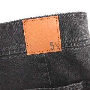 Spick&Span 20AW 5 1/2 BEAUTY-LINE スリットデニム パンツ ジーンズ W27 M 黒 ブラック
