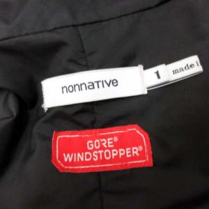 nonnative 17AW SAILOR HOODED COAT W/P NEP HERRINGBONE WITH WINDSTOPPER コートブラック 