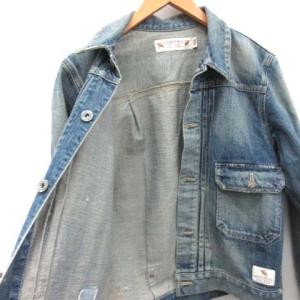 NEIGHBORHOOD 15AW SAVAGE STOCKMAN C-JKT デニムジャケット ヴィンテージ加工 月桂樹 ドーナツボタン