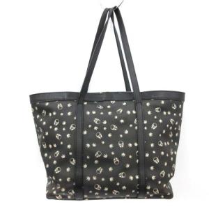 lucien pellat finet 1PIU1UGUALE3 ウノピューウノウグァトーレ トートバッグ ハンドバッグ スカル柄 総柄 レザー 黒 ブラック