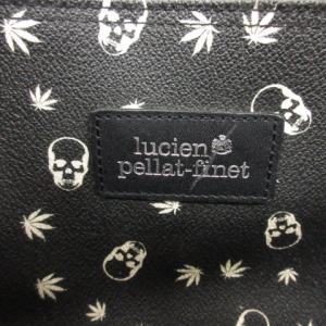 lucien pellat finet 1PIU1UGUALE3 ウノピューウノウグァトーレ トートバッグ ハンドバッグ スカル柄 総柄 レザー 黒 ブラック