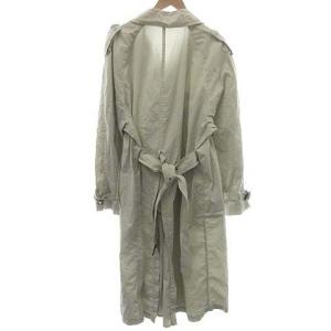 Ermenegildo Zegna トレンチコート ロング アウター ベルト コットン 50 L アイボリー