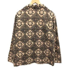 South2 West8 20SS PEN JACKET ペンジャケット テーラード 総柄 コットン アウター S ベージュ 黒 GL834