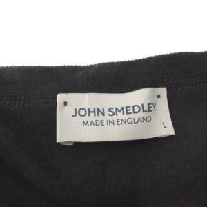 JOHN SMEDLEY L カーディガン ニット コットン 長袖 グレー