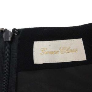 Grace Class 19AW 36 S ウールレタードワンピース ひざ丈 ノースリーブ 黒 ブラック 赤 レッド