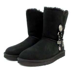 W AZALEA  ムートンブーツ ショート 24cm 黒 ブラック N1005382