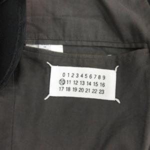 Martin Margiela 10 90s  99SS ヴィンテージ オリゾンティ テーラードジャケット シングル 2B センターベント 48 XL 黒 ブラック