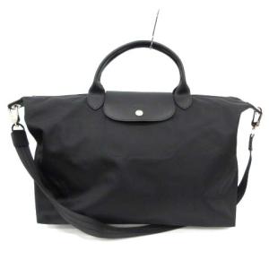 ルプリアージュ ネオ ショルダーバッグ ハンドバッグ 2WAY ナイロン レザー 黒 ブラック