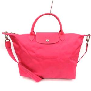 ルプリアージュ ネオ ショルダーバッグ ハンドバッグ 2WAY ナイロン レザー ピンク