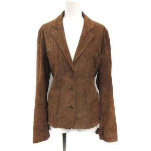 スエードレザーテーラードジャケット 4 ブラウン