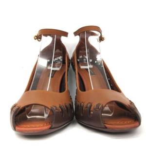 LOUIS VUITTON オープントゥパンプス 