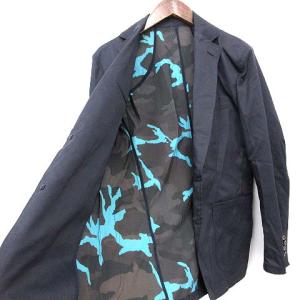 1PIU1UGUALE3 テーラードジャケット スラックスパンツ 裏地迷彩 カモフラ セットアップ