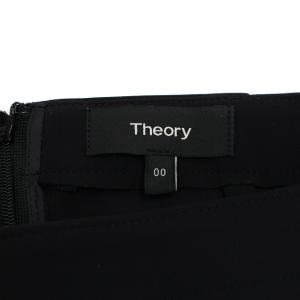 Theory 20SS SETTLE SKINNY PENCIL SKIRT タイトスカート ひざ丈 00 XS 黒 ブラック