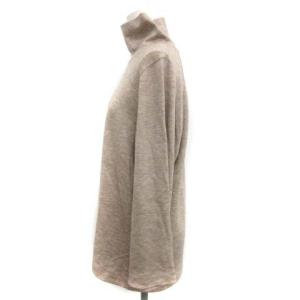 HaaT イッセイミヤケ 19AW セットアップ カットソー 長袖 ハイネック イージーパンツ ウール混 2 M ベージュ