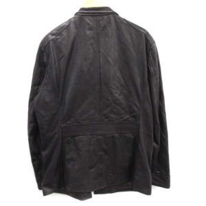 ARMANI COLLEZIONI シングルライダース ラムレザー 52 紫