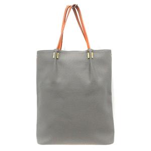 TOMORROWLAND トートバッグ レザー グレー