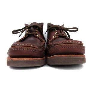 Russell Moccasin チャッカブーツ ショート レザー レースアップ 7.5 25.5-26cm 茶 ブラウン