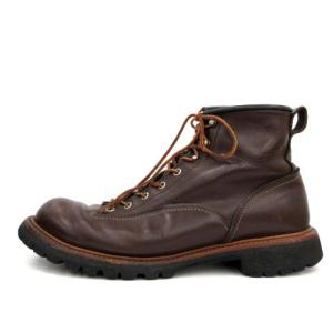RED WING LINEMAN CHOCOLHTE CHROME ショートブーツ ワークブーツ ビブラムラグソール レザー US10 28cm