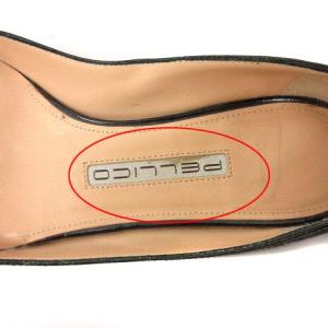 PELLICO  ANDREA パンプス エナメル ポインテッドトゥ ローヒール 35 22cm 黒 ブラック