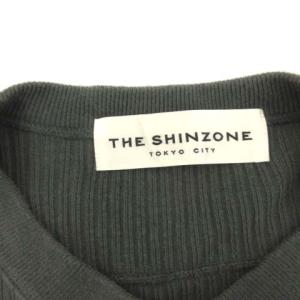 Shinzone F ケープリンカーディガン ニット 長袖 オーバーサイズ カーキ グリーン
