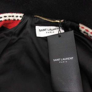 SAINT LAURENT PARIS 2018 Teddy Bomber Jacket テディボンバージャケット ストライプ