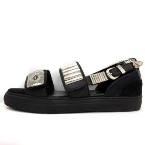 TOGA PULLA Metal sneaker sandals 38 黒