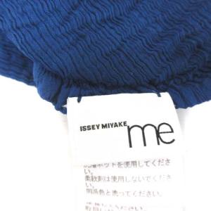 me ISSEY MIYAKE 19AW チュニック プリーツ ノースリーブ 青 ブルー