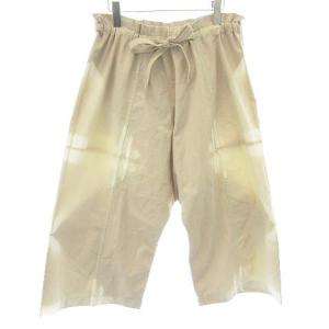 20AW 板締めボトム ITAJIME BOTTOM サルエルパンツ イージー リボン ベージュ MI04FF251