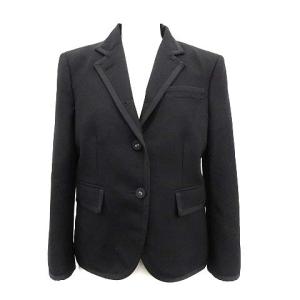 16SS テーラードジャケット シングル 2B サイドベンツ 38 M 黒 ブラック