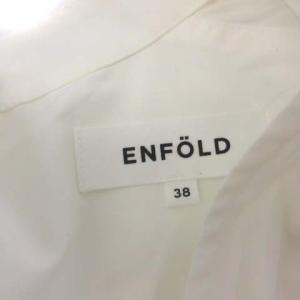 ENFOLD 変形ブラウス 38 ホワイト