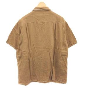 KAPITAL ピエロシャツ 半袖 コットン L 茶 ブラウン