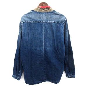 KAPITAL 襦袢 ジュバンシャツ デニム パッチワーク ダメージ加工 ジャケット M インディゴ