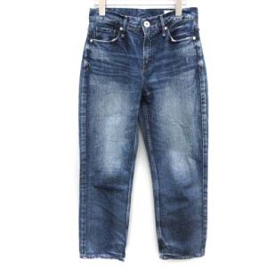 W24 THE HERS デニムパンツ ジーンズ ダメージ加工 クロップド 青 インディゴ 188307