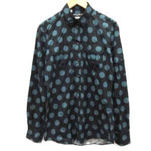 GOLD 長袖ドットシャツ ブラック